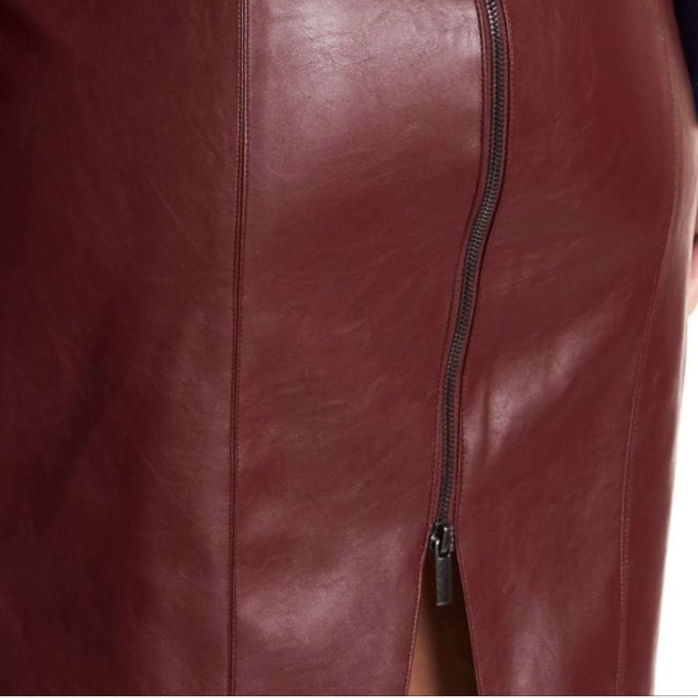 Do&be faux leather high-waisted midi skirt, NWOT - Picture 4 of 4